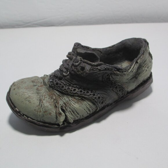 1999 Popular Imports Inc Resin Antique Saddle Shoe Vintage Figurine - Picture 1 of 7